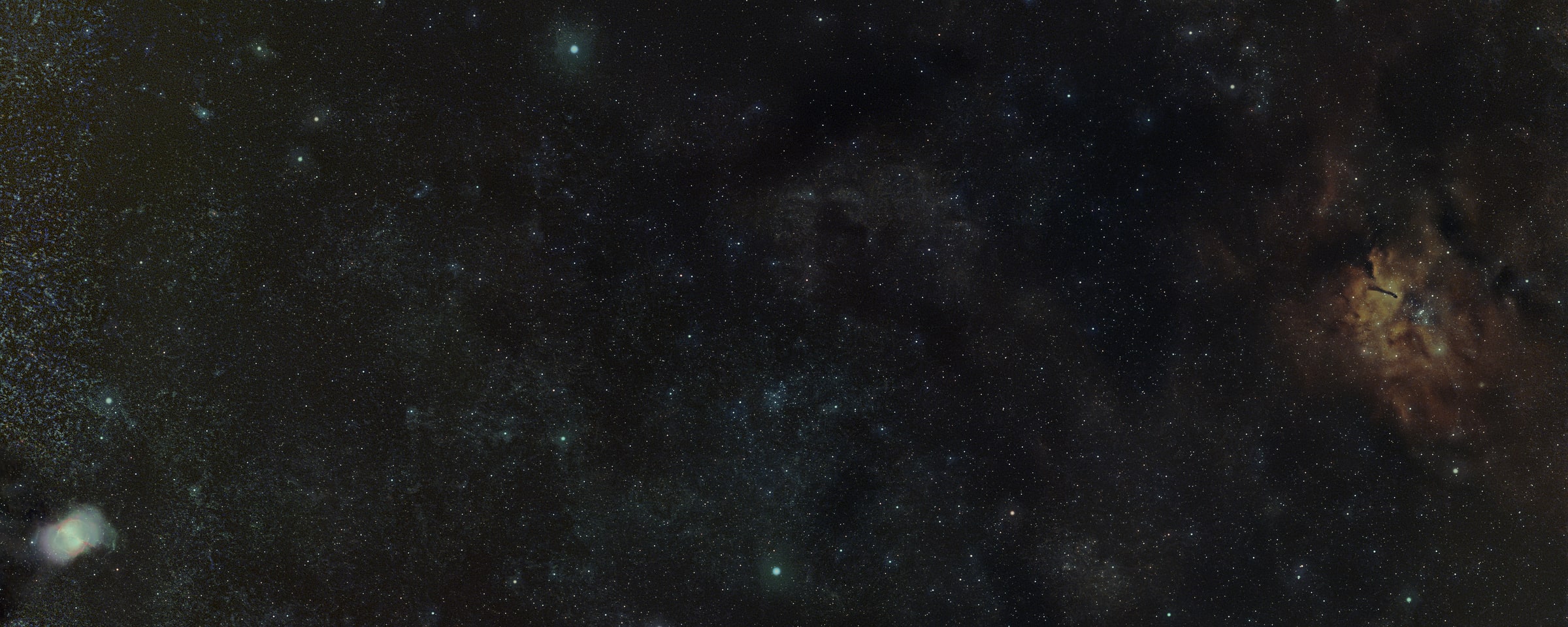 M27 · NGC 6830 · NGC 6823 survey selection