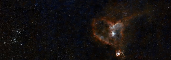 Heart Nebula Soul Nebula detail stars and heart variant preview