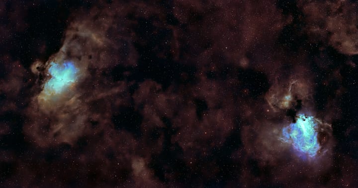 Eagle Nebula, Swan Nebula preview
