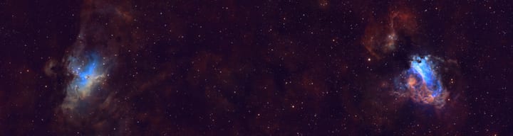 Eagle Nebula, Swan Nebula preview