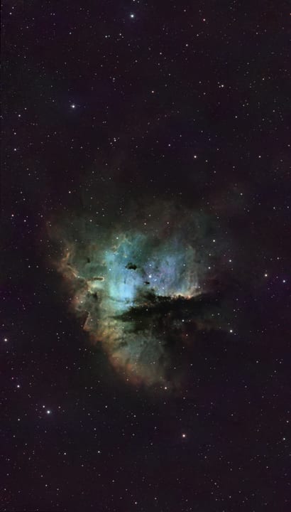 Pacman Nebula in HOO and SHO preview